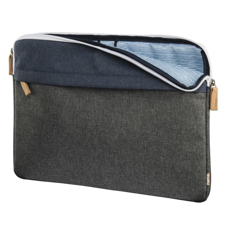 Laptop-Sleeve "Florenz", bis 34 cm (13,3"), Marineblau//Dunkelgrau
