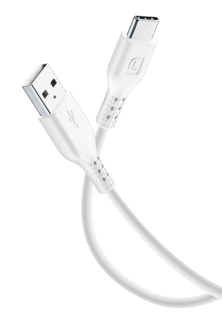 USB Typ-A - USB Typ-C Verbindungskabel weiß