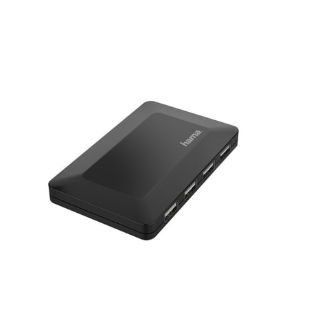 USB-Hub, 4 Ports, USB 2.0, 480 Mbit/s, inkl. Kabel und Netzteil