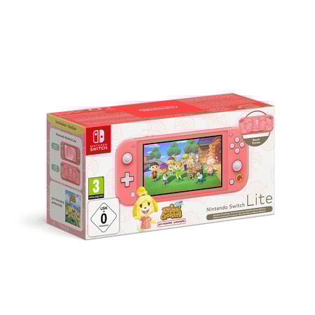 Switch Lite Pink Animal Crossing: New Horizons Isabelle Aloha Edition