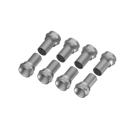 F-Stecker, 7,0 mm, schraubbar, 8 Stück