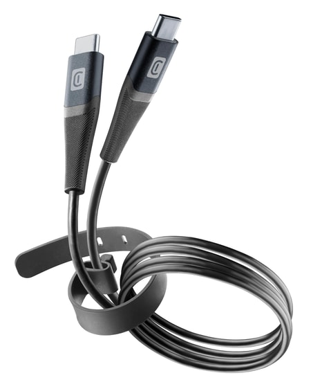 Pro+ Data Cable Belt 1,2m USB Typ-C/Typ-C Black (60177)