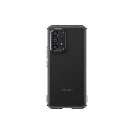 Soft Clear Cover EF-QA536 für das Galaxy A53 5G, schwarz Handyhülle