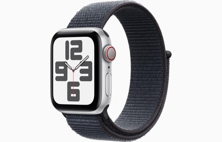Watch SE GPS + Cellular, 44 mm Aluminiumgehäuse Mitternacht, Sport Loop Tinte