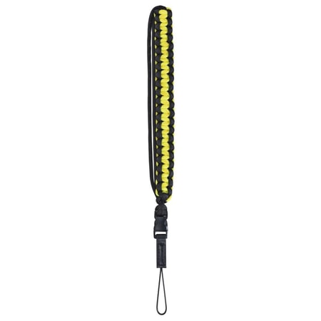 Foto-Zubehör Handschlaufe "Braid 20", Schnellverschluss, Länge 20 cm, Schwarz/Gelb