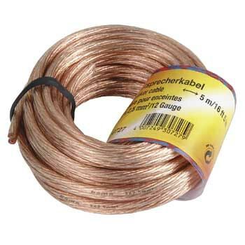 Lautsprecherkabel 2,5 mm ² 10 m transparent (00030728)