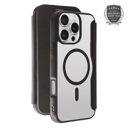 MAG PREMIUM Wallet für iPhone 16 Pro Max, 2.0m Drop-Protection, MagSafe Suport (64241) Handyhülle
