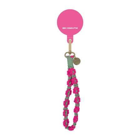 Coco – Armband für Smartphones mit Blumen, Grün-rosa