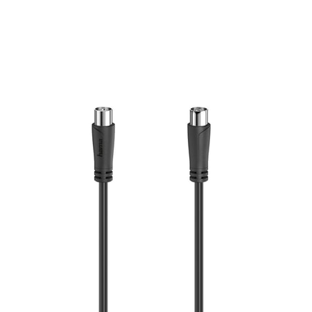 Antennen-Kabel, Koax-Stecker - Koax-Kupplung, 3,0 m, 90 dB, Schwarz