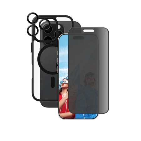 CARE by PanzerGlass Flagship 3-in-1 Privacy Set iPhone 16 Pro