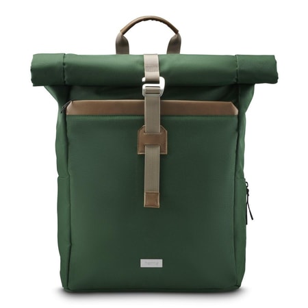 Laptop-Rucksack "Silvan", Rolltop, nachhaltig, bis 41 cm (16.2"), Grün (00222024)