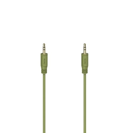 Audio-Kabel "Flexi-Slim", 3,5-mm-Klinken-Stecker, vergold., Grün, 0,75 m (00200728)