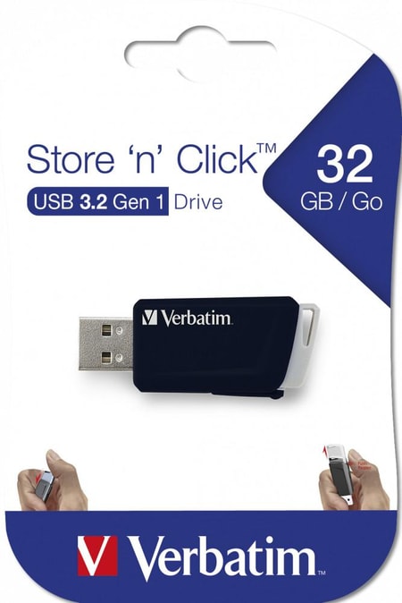 Store 'n' Click USB 3.2 GEN 1 32 GB schwarz USB-Stick