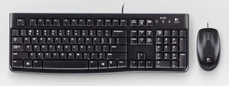 Desktop MK12 Maus-Tastatur-Set, Kabelgebunden/USB, Schwarz