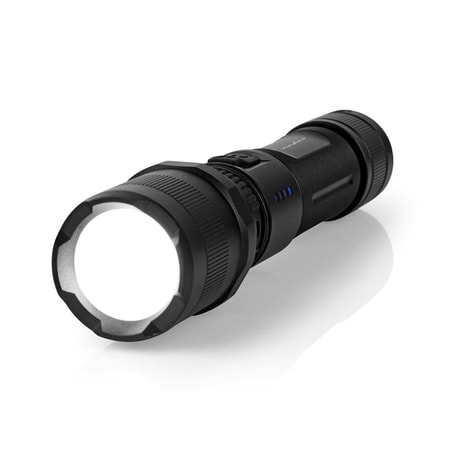 LED-Taschenlampe 10W Lith. schwarz