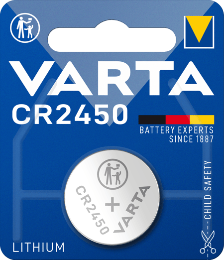 LITHIUM Coin CR2450, 1er Blister Batterie