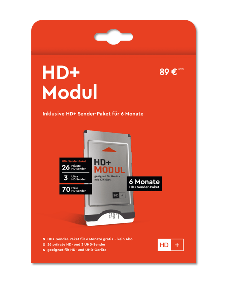 HD+ Modul inkl. 6 Monate HD+ Sender-Paket