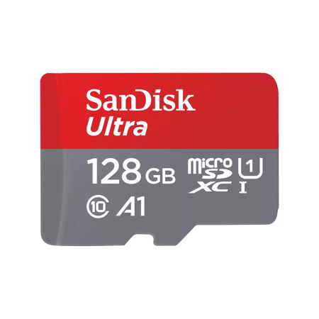 Ultra microSDXC 128GB + SD Adapter 140MB/s A1 Class 10 UHS-I