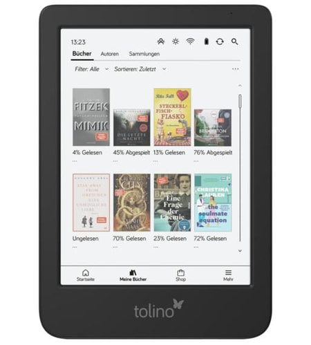 shine color eBook-Reader, Schwarz