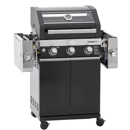 Gasgrill BBQ-Station VIDERO G3-S Vario+ schwarz 50 mbar