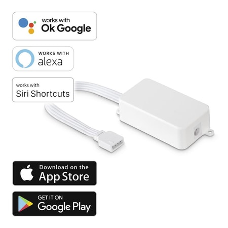 WLAN-Controller für LED-Strip, für Sprach- und Appsteuerung, RGB, Adapter (176568)