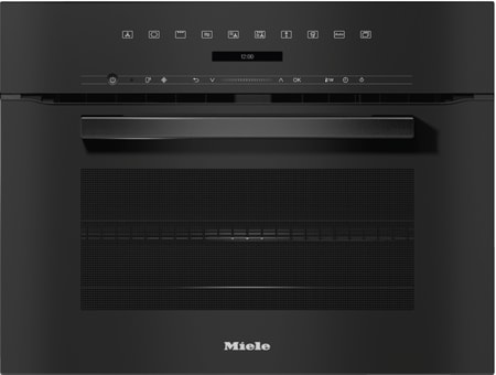 H 7240 BM Kompakt-Backofen mit Mikrowelle Obsidianschwarz