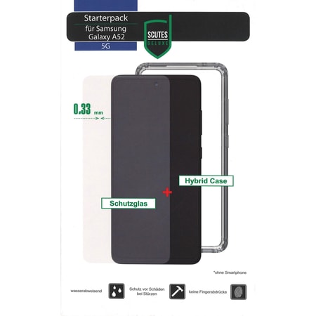 Starterpack Samsung Galaxy A52 (Handyhülle + Displayschutz)