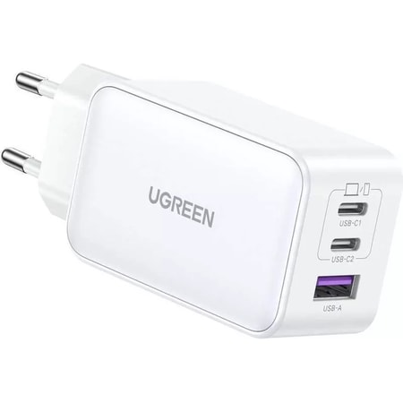 Nexode 65 W GaN Ladegerät, USB-A, USB-C, Weiß
