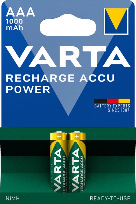 RECHARGE ACCU Power AAA, 2er Blister Akku