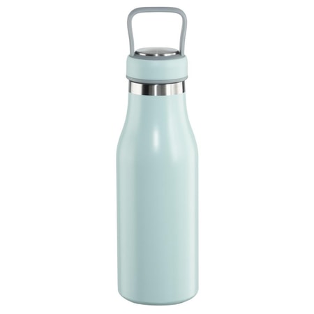 Isolierflasche, 500 ml, Deckel mit Griff, Pastellblau