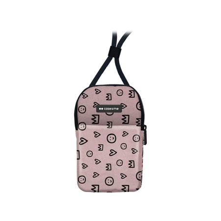 Kleine Handtasche mit verstellbarem Schulterriemen, Pink Queen