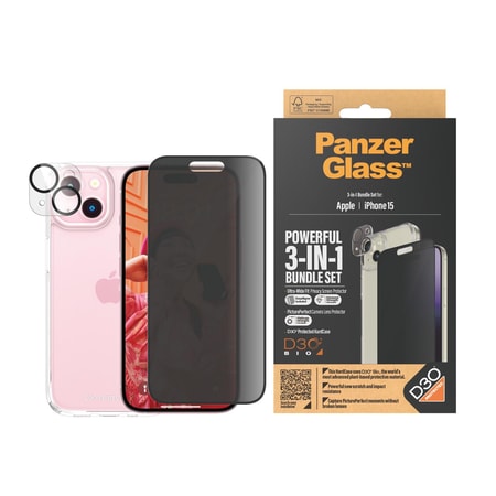 3 in 1 Privacy Pack iPhone 15