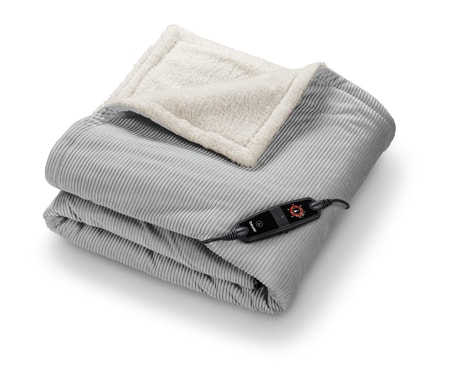 Heizdecke HD 81 Cord Light Grey Green Planet