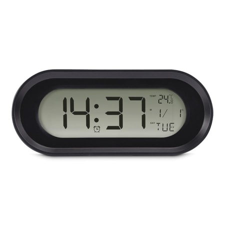 Digitaler Wecker "Samos", LCD, Schwarz (00222204)