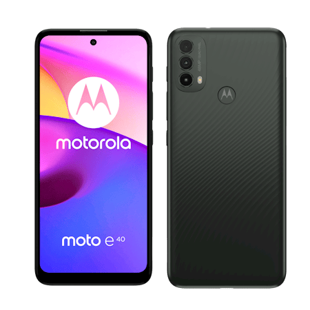moto e40 4GB + 64GB dunkelgrau Smartphone