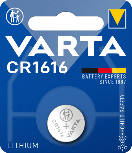 LITHIUM Coin CR1616, 1er Blister Batterie
