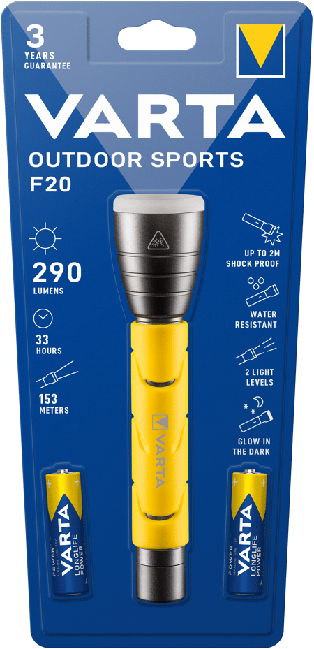 Outdoor Sports F20 gelb Taschenlampe