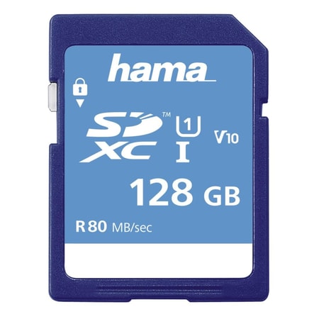 SDXC 128GB Class 10 UHS-I 80MB/s, schmale Verpackung