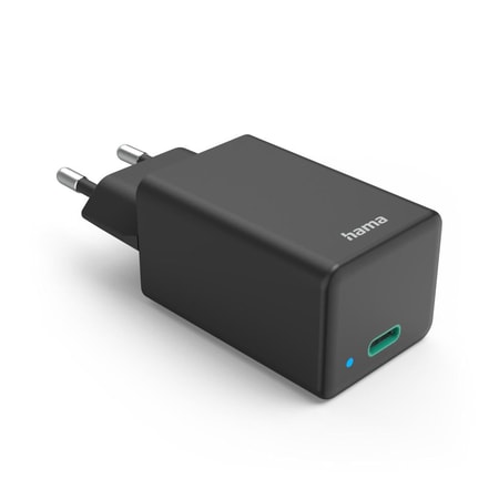 Schnellladegerät, USB-C, PD/Qualcomm®/GaN, Mini-Ladegerät, 45 W, Schwarz (00201648)