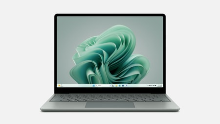 Surface Laptop Go 3, Salbei, 12,4 Zoll, Touch, Intel Core i5-1235U, 8 GB, 256 GB SSD, Intel Iris Xe