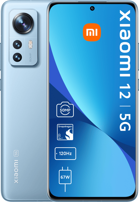 12 8GB + 256GB 5G Blue Smartphone