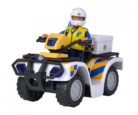 Feuerwehrmann Sam Polizei Quad mit Figur