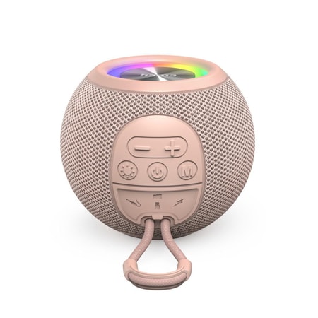 Bluetooth®-Lautsprecher "Ball Shape Speaker", 5 Licht-Modi, 5W, Rosa (00188240)