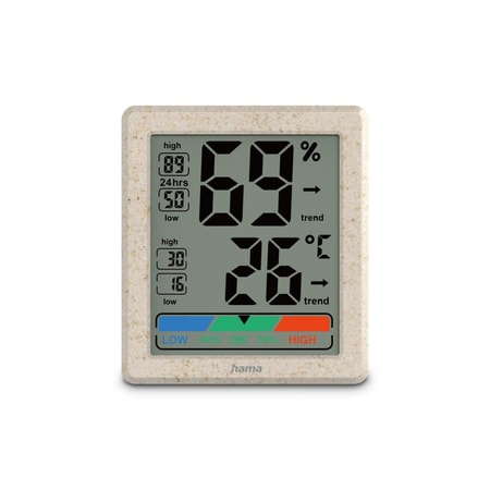 Thermometer und Hygrometer "Ponza", digital, für innen, Beige (00222227)
