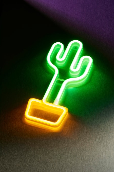 Neon Wall Light Cactus Stimmungsbeleuchtung