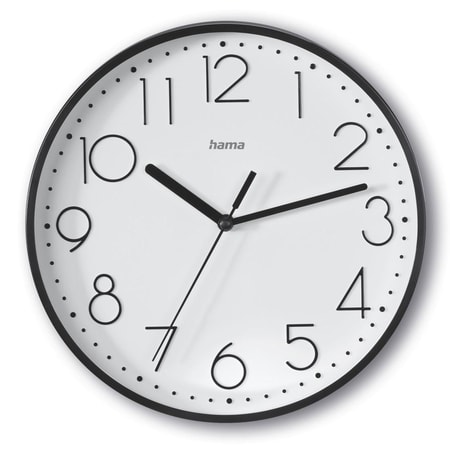 Wanduhr "Salina", Ø 22 cm, ohne Ticken, Schwarz (00185866)
