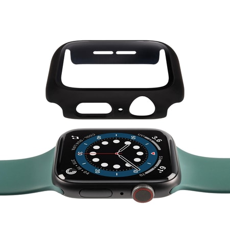 Full Body Case + Displayschutzfolie - Apple Watch Serie 4/5/6/SE - Schwarz