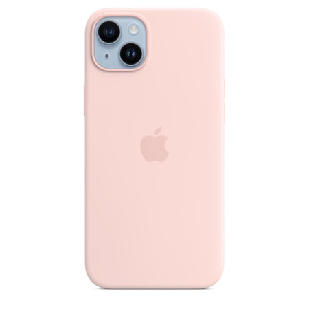 iPhone 14 Plus Silikon Case mit MagSafe - Kalkrosa Handyhülle