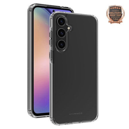 Safe and Steady, Anti Shock Cover für Galaxy A55 5G, 1.5m Drop-Protection Transparent (64095)