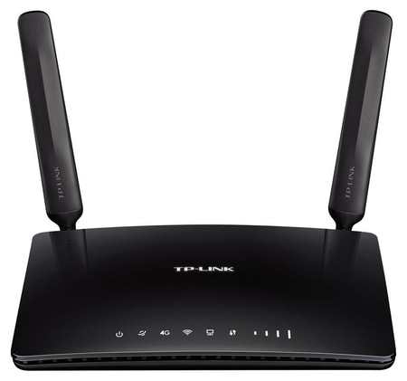 300Mbit/s-WLAN-Router mit 4G/LTE, Schwarz